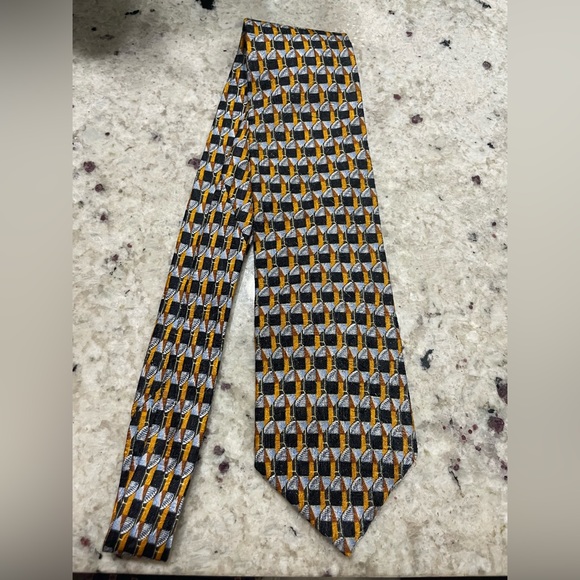 ERMENEGILDO ZEGNA MENS SILK TIE - Picture 9 of 14